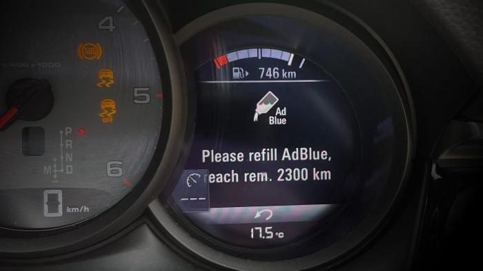 Δεν σβηνει η ενδειξη adblue